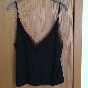 Black lace tank